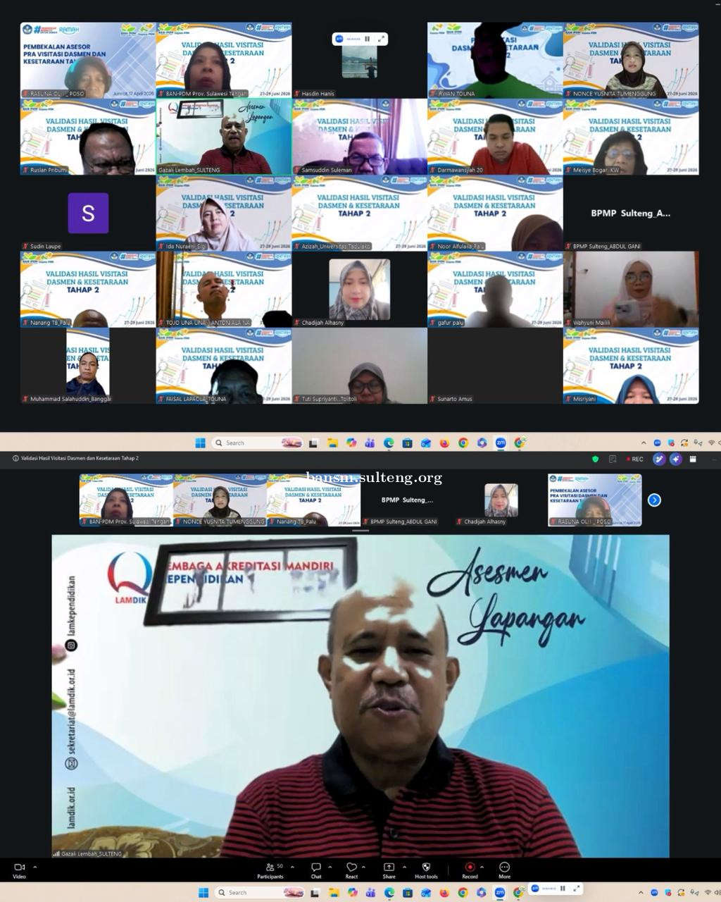 VALIDASI HASIL VISITASI DASMEN DAN KESETARAAN TAHAP 2 TAHUN 2026